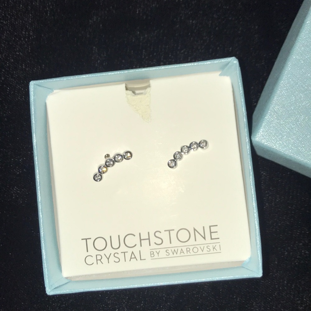 Touchstone Crystal earrings by Swarovski